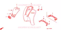 CARENAGE AVANT   PROTEGE JAMBES pour Honda GIORNO 50 CREA de 1999