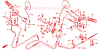 LEVIER DE GUIDON   CABLE   COMMODO pour Honda GIORNO 50 CREA de 1999