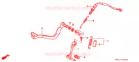 PEDALE pour Honda AFRICA TWIN 750 de 1993