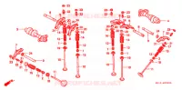 ARBRE A CAMES   SOUPAPE pour Honda AFRICA TWIN 750 de 1993