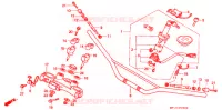 GUIDON   TE DE FOURCHE pour Honda AFRICA TWIN 750 de 1993