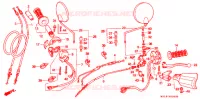 LEVIER DE GUIDON   CABLE   COMMODO pour Honda AFRICA TWIN 750 de 1993