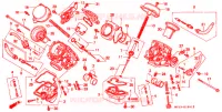 CARBURATEUR (PIECES CONSTITUTIVES) pour Honda AFRICA TWIN 750 de 1995