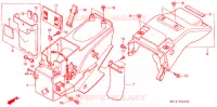 GARDE BOUE ARRIERE pour Honda AFRICA TWIN 750 de 1997