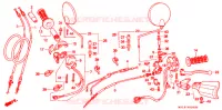 LEVIER DE GUIDON   CABLE   COMMODO pour Honda AFRICA TWIN 750 de 1997