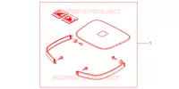 GARNITURES TOP CASE BRUT pour Honda AFRICA TWIN 750 de 1998