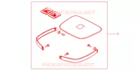 GARNITURES TOP CASE NH1 pour Honda AFRICA TWIN 750 de 1998