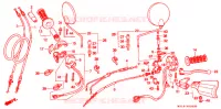 LEVIER DE GUIDON   CABLE   COMMODO pour Honda AFRICA TWIN 750 de 1998