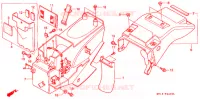 GARDE BOUE ARRIERE pour Honda AFRICA TWIN 750 de 1998