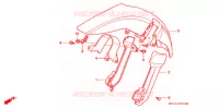 GARDE BOUE AVANT pour Honda AFRICA TWIN 750 de 1998