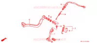PEDALE pour Honda AFRICA TWIN 750 de 1998