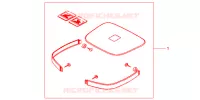 GARNITURES TOP CASE NH1 pour Honda AFRICA TWIN 750 de 1999