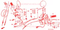 LEVIER DE GUIDON   CABLE   COMMODO pour Honda AFRICA TWIN 750 de 1999