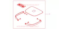 GARNITURES TOP CASE BRUT pour Honda AFRICA TWIN 750 de 1999