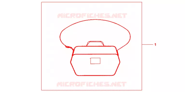 SAC INTERIEUR DE TOP CASE Honda MOTO 600 CBF 2010  CBF600SA