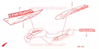 AUTOCOLLANTS (1) pour Honda CB 500 de 1996
