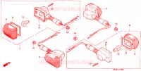 CLIGNOTANT (1) pour Honda CB 500 de 1996