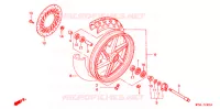 ROUE AVANT pour Honda CB 500 de 1996