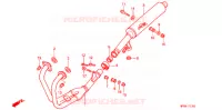 SILENCIEUX D'ECHAPPEMENT pour Honda CB 500 de 1996