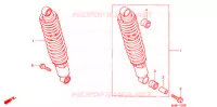 AMORTISSEUR ARRIERE pour Honda CB 500 de 1996
