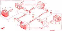 CLIGNOTANT (1) pour Honda CB 500 de 1996