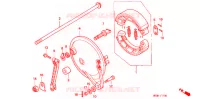 FLASQUE   MACHOIRES DE FREIN ARRIERE (1) pour Honda CB 500 de 1996