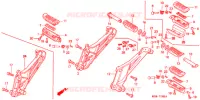 REPOSE PIED pour Honda CB 500 de 1996