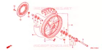 ROUE AVANT pour Honda CB 500 de 1996