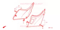 COUVERCLES LATERAUX pour Honda CB 500 34HP de 1998