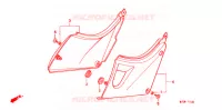 COUVERCLES LATERAUX pour Honda CB 500 34HP de 1998