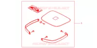 GARNITURES TOP CASE BRUT pour Honda CB 500 34HP de 1998