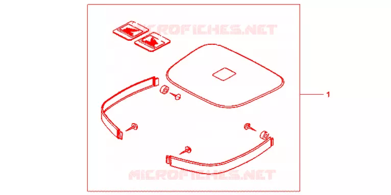 GARNITURES TOP CASE R218 Honda MOTO 500 CB 1998  CB500SW
