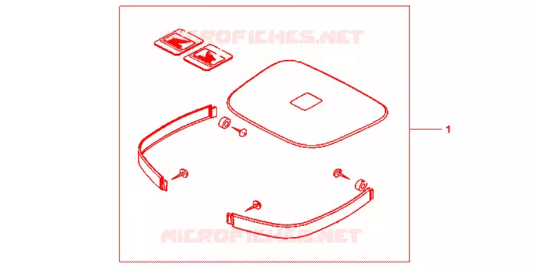 GARNITURES TOP CASE R218 Honda MOTO 500 CB 1998  CB500SW