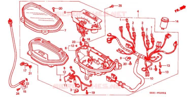 COMPTEUR Honda SCOOTER 100 LEAD 2000  NH100X