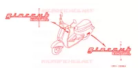 AUTOCOLLANTS pour Honda GIORCUB 50 de 2001