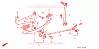 PEDALE   KICK pour Honda GIORCUB 50 de 2001