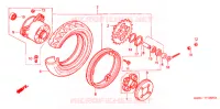 ROUE ARRIERE pour Honda GIORCUB 50 de 2001