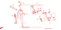 BEQUILLE pour Honda SUPER CUB 50 DELUXE de 2000