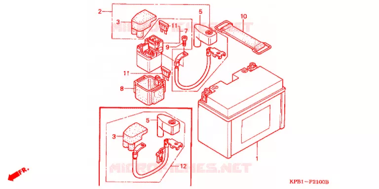 BATTERIE Honda SCOOTER 250 FORZA 2000  NSS250Y