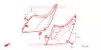 COUVERCLES LATERAUX pour Honda CB 500 de 1999