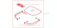 GARNITURES TOP CASE R218 pour Honda CB 500 de 1999