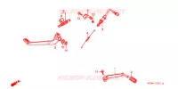 PEDALE (2) pour Honda CB 500 de 1999