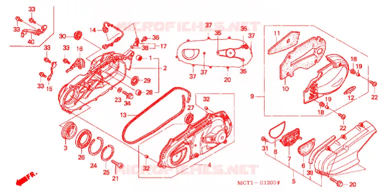 BRAS OSCILLANT (FJS4002/3 FJS6001/2/3) Honda SCOOTER 600 SILVERWING 2001  FJS6001