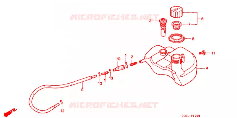 RESERVOIR D'HUILE Honda SCOOTER 100 LEAD 2001  NH1001