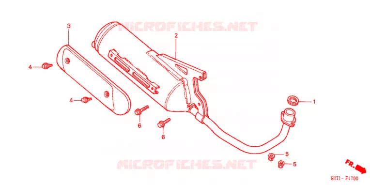SILENCIEUX D'ECHAPPEMENT Honda SCOOTER 50 DIO 2001  SKX501