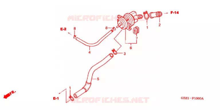 VALVE DE COMMANDE D'INJECTION D'AIR Honda SCOOTER 50 ZOOMER 2002  NPS502