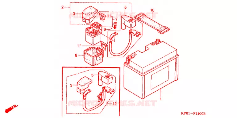 BATTERIE Honda SCOOTER 250 FORZA 2002  NSS2502_3J
