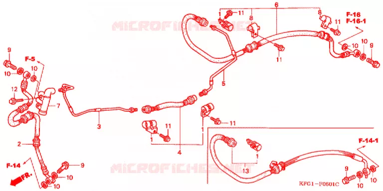 DURITE DE FREIN ARRIERE Honda SCOOTER 250 FORSIGHT 2004  FES250SE3