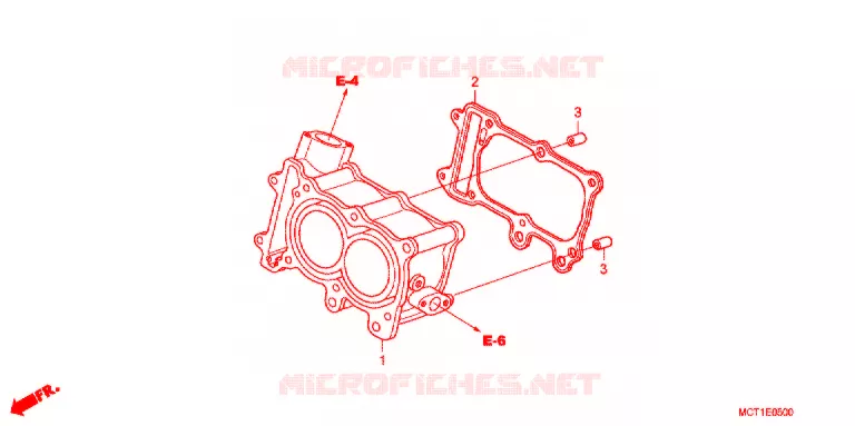 CYLINDRE Honda SCOOTER 600 SILVERWING 2003  FJS600A3_J