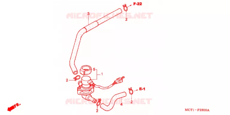 VALVE DE COMMANDE D'INJECTION D'AIR Honda SCOOTER 600 SILVERWING 2003  FJS600A3_J